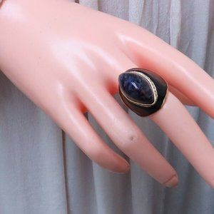 20.00ct. Natural Purple Jade .75ct. diamonds ring Vs-2 14kt gold